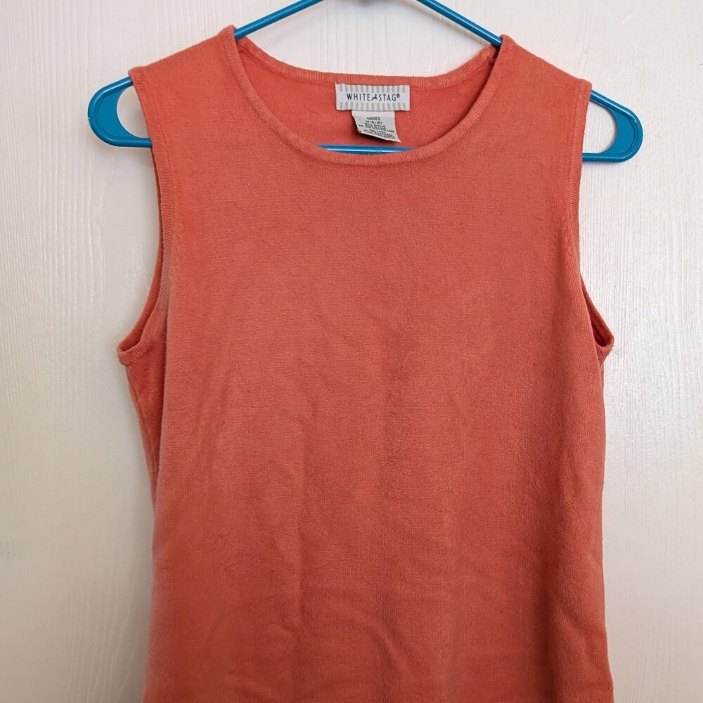 Peach dressy tank top